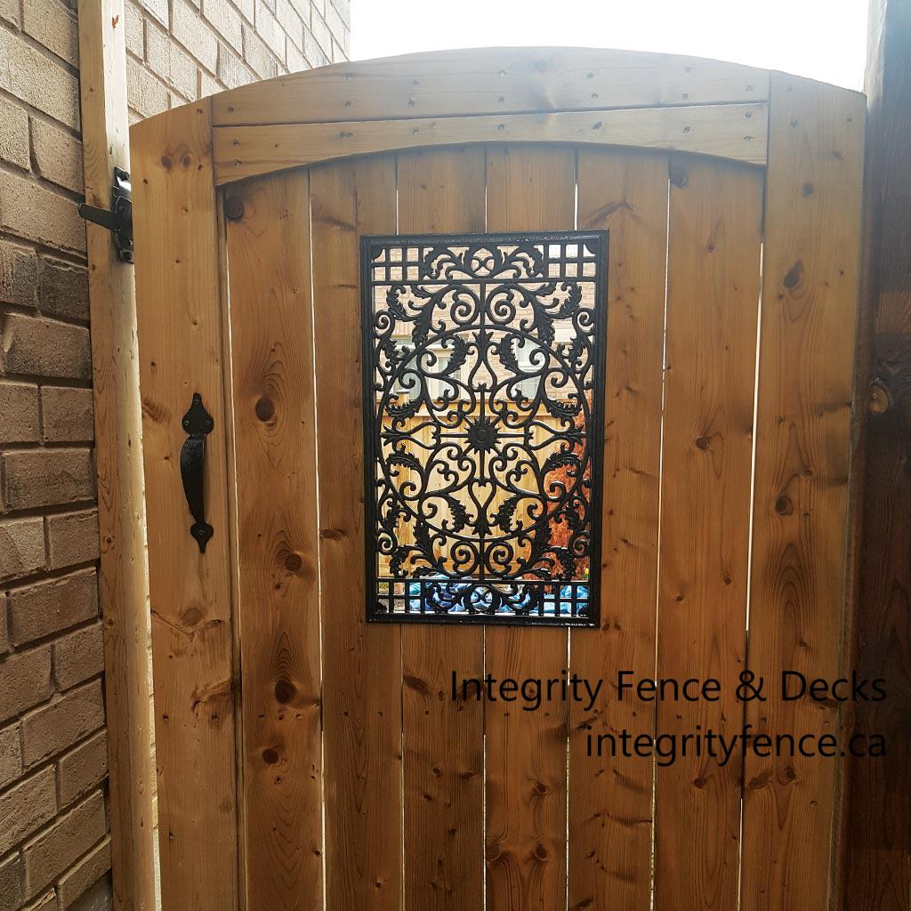 Pressure Treated Upgraded Gate with Large Insert